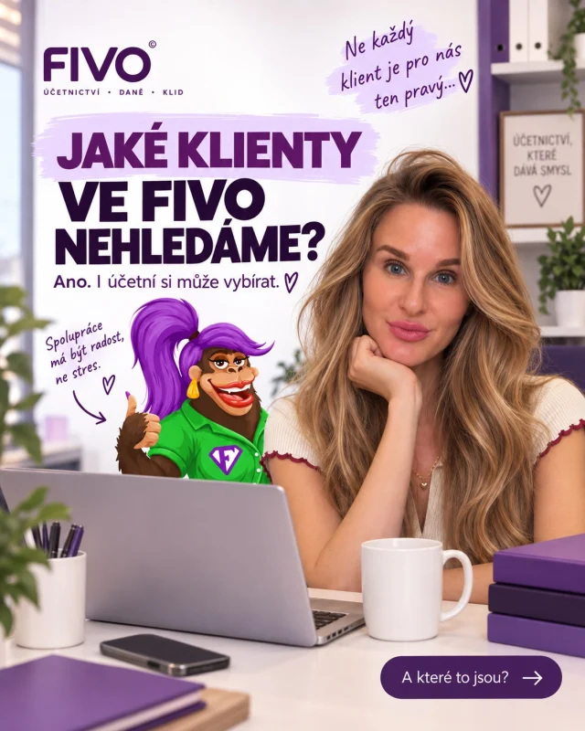 Ne, nehledáme každého klienta. 😇

A vlastně je to dobře.

Dobrá spolupráce s účetní není jen o tom „někam poslat doklady“. Potřebujeme od sebe navzájem komunikaci, respekt a dodržování termínů.

My hlídáme vaše účetnictví, daně a termíny. Vy nám na oplátku dodejte podklady včas, odpovězte, když něco potřebujeme, a zaplaťte naši fakturu. 😂💜

A pokud tohle všechno zní jako naprostá samozřejmost?

Tak přesně vás hledáme. 🐒

#ucetnictvi #ucetni #podnikani #firma #sro